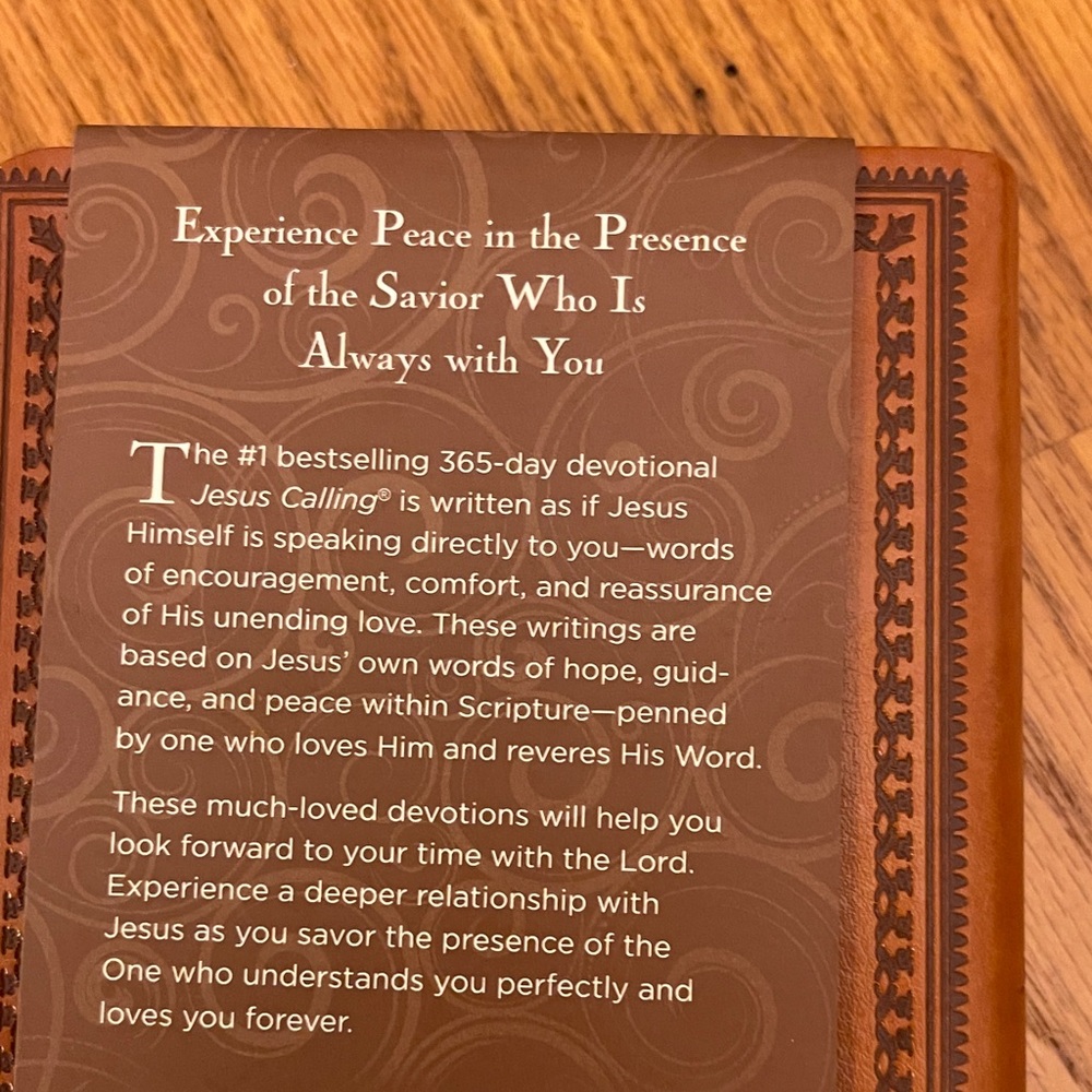Brown Leather Jesus Calling Book - Picture 4 of 4
